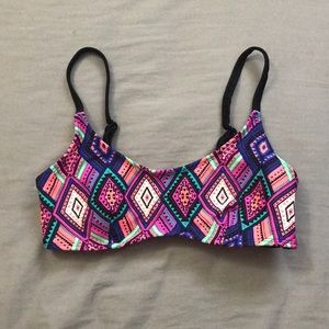 Tribal print swimsuit top